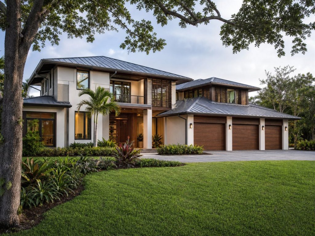 $848,750 Grand Tropical-Modern Custom Home: 3,663-Sq.-Ft. Five-Bedroom Custom Plan