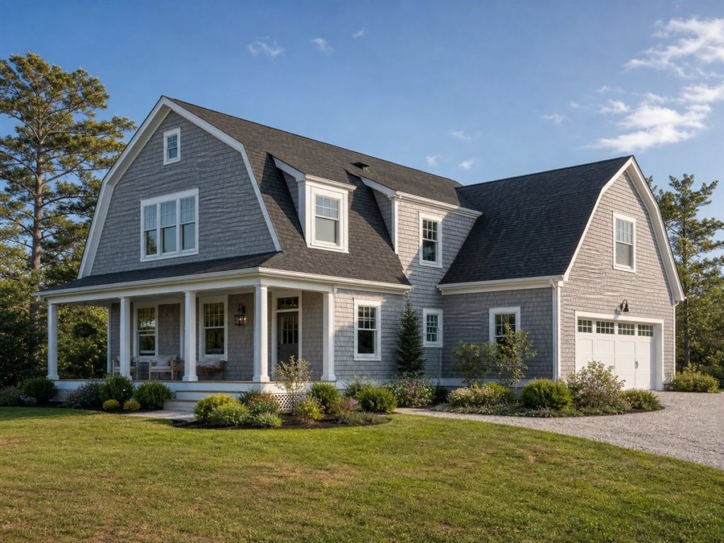 $300,625 Practical Restrained Shingle-Style Family Home: 2,001-Sq.-Ft. Three-Bedroom Plan