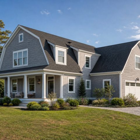 $300,625 Practical Restrained Shingle-Style Family Home: 2,001-Sq.-Ft. Three-Bedroom Plan
