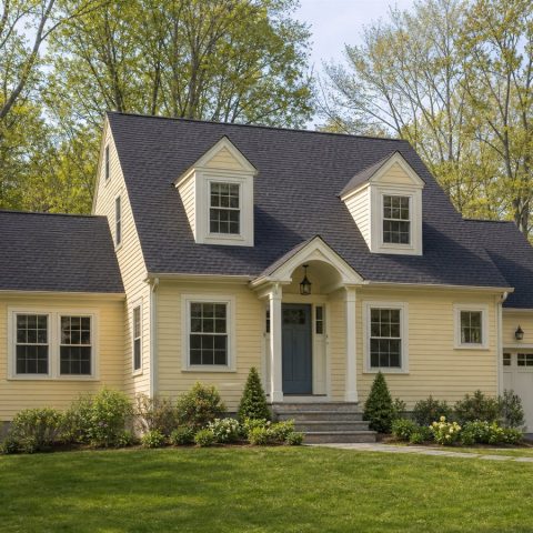 $301,875 Practical Expanded Cape Cottage Family Home: 2,002-Sq.-Ft. Three-Bedroom Plan