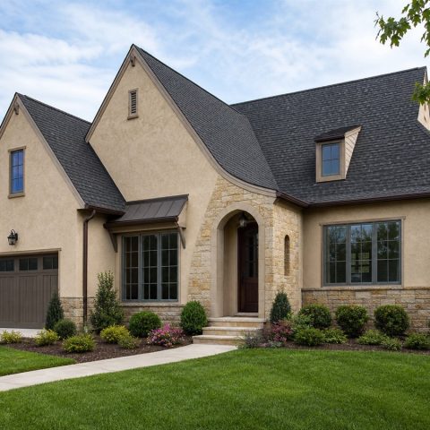 $303,125 Practical Restrained Cotswold-Inspired Family Home: 2,003-Sq.-Ft. Three-Bedroom Plan