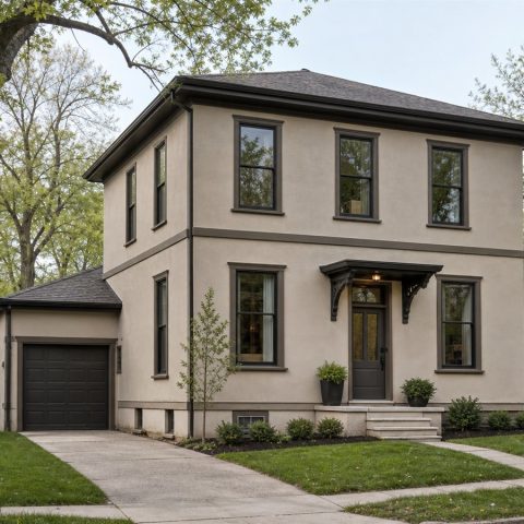 $305,625 Practical Simplified Italianate Family Home: 2,006-Sq.-Ft. Three-Bedroom Plan