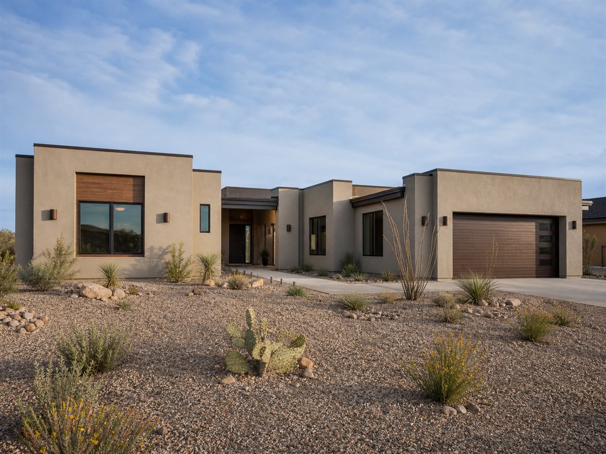 Ocotillo Ranch 2008, a conceptual 2008-square-foot desert-modern family ranch with a $308,125 construction target
