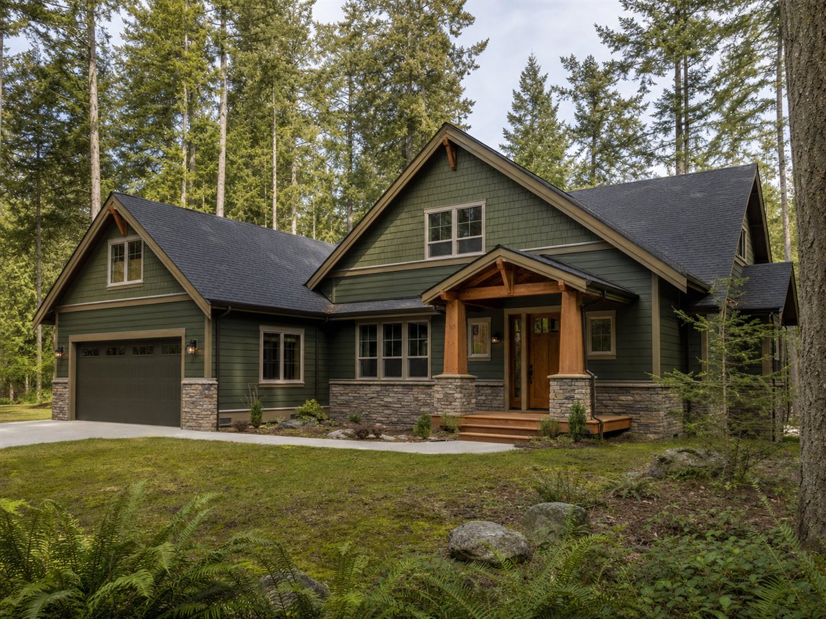Fern Creek Craftsman 2009, a conceptual 2009-square-foot Pacific-region Craftsman family home with a $309,375 construction target