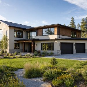 $873,750 Grand Passive-Solar Modern Luxury Home: 3,743-Sq.-Ft. Five-Bedroom Custom Plan