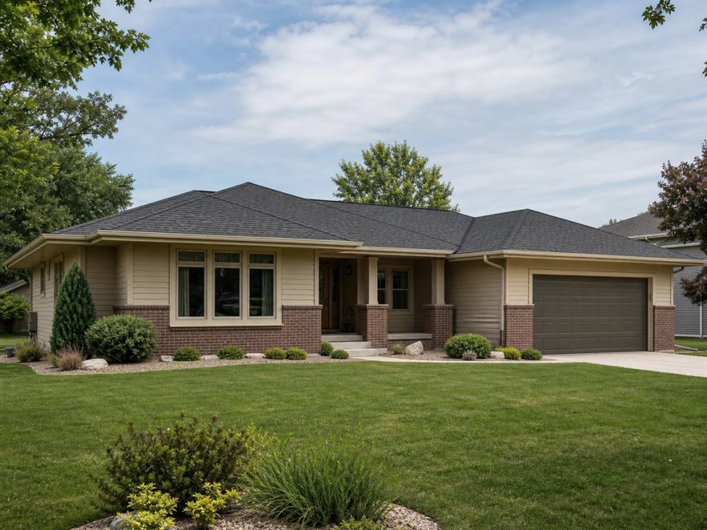 $313,125 Growing Prairie-Style Family Ranch: 2,053-Sq.-Ft. Four-Bedroom Plan