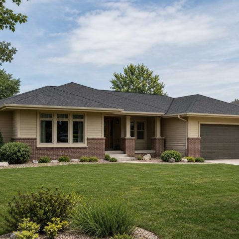 $313,125 Growing Prairie-Style Family Ranch: 2,053-Sq.-Ft. Four-Bedroom Plan