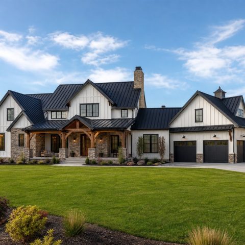 $876,250 Bespoke Modern Farmhouse Estate: 3,751-Sq.-Ft. Five-Bedroom Custom Plan