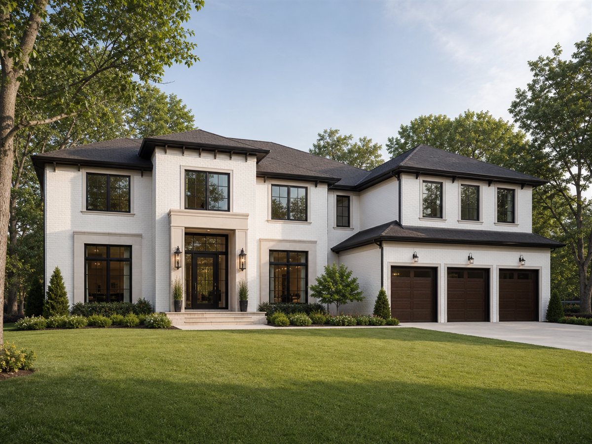 Westlake Transitional 3775, a conceptual 3775-square-foot transitional two-story custom home with a $883,750 construction target
