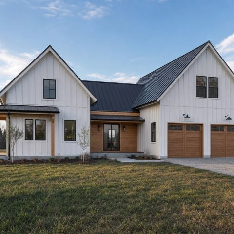 $318,125 Growing Scandinavian Barn-Inspired Family Home: 2,058-Sq.-Ft. Four-Bedroom Plan