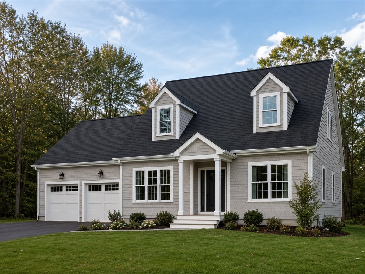 Harbor Cape House 2059, a conceptual 2059-square-foot modern Cape Cod family home with a $319,375 construction target