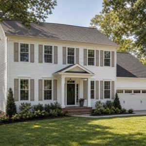 $321,875 Growing Transitional Colonial Family Home: 2,102-Sq.-Ft. Four-Bedroom Plan