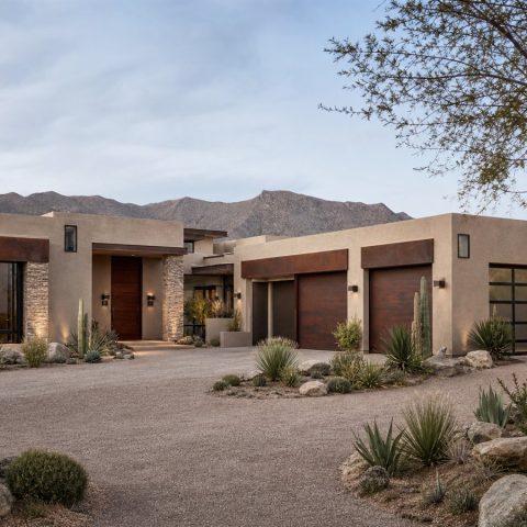 $896,250 Bespoke Desert-Modern Courtyard Home: 3,815-Sq.-Ft. Five-Bedroom Custom Plan
