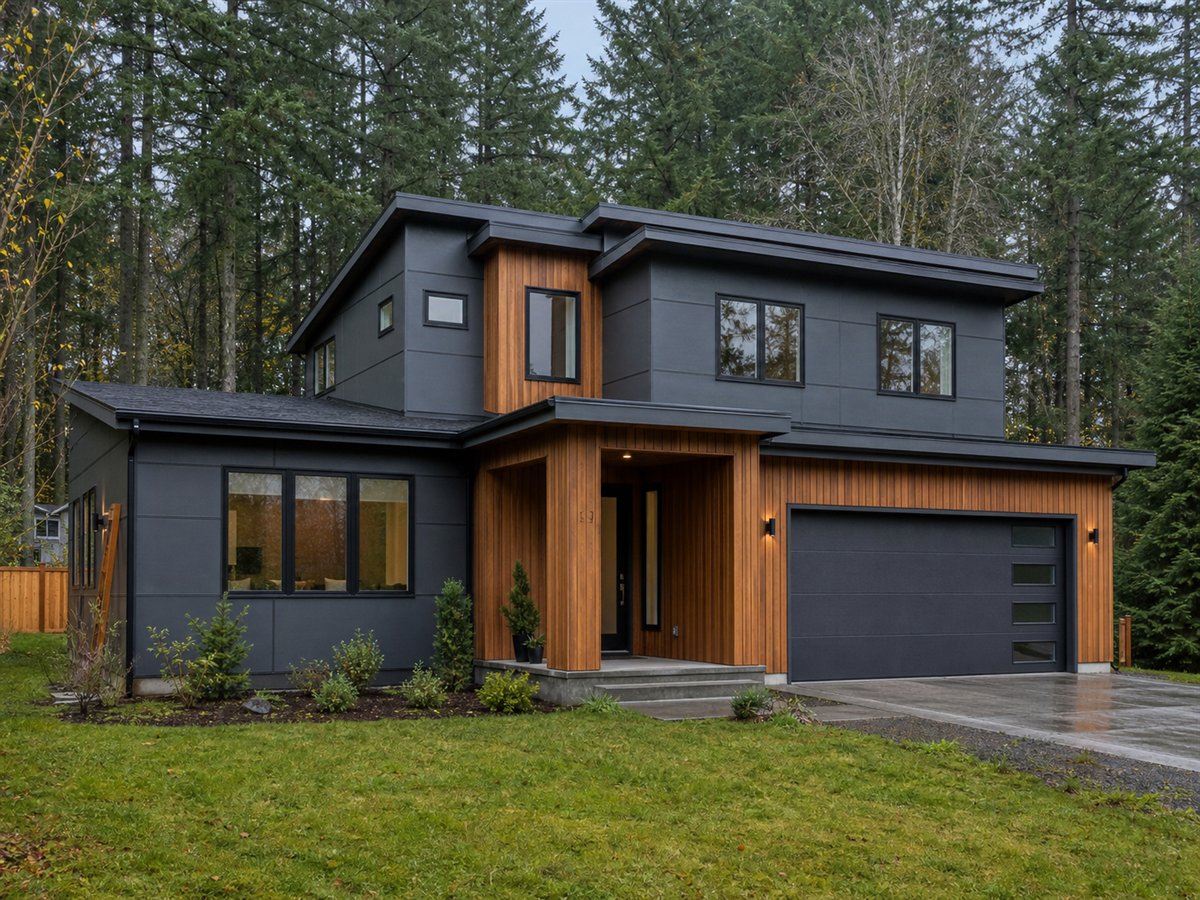 Rainwood House 2106, a conceptual 2106-square-foot Pacific Northwest contemporary family home with a $325,625 construction target