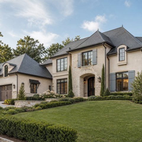 $901,250 Bespoke French-Country Custom Home: 3,831-Sq.-Ft. Five-Bedroom Custom Plan