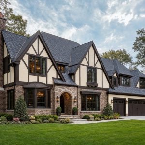 $903,750 Bespoke Tudor-Revival Custom Home: 3,839-Sq.-Ft. Five-Bedroom Custom Plan