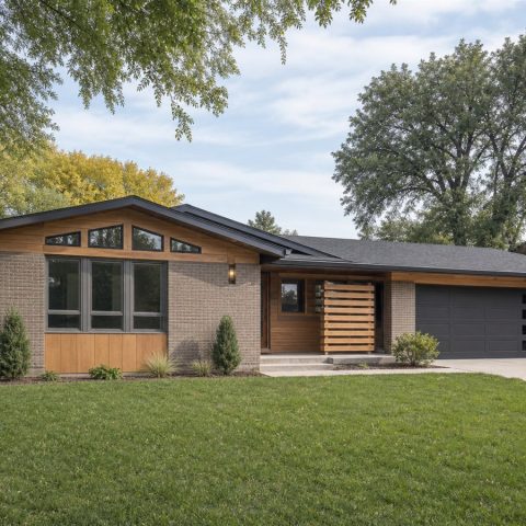 $330,625 Growing Mid-Century-Inspired Family Ranch: 2,151-Sq.-Ft. Four-Bedroom Plan