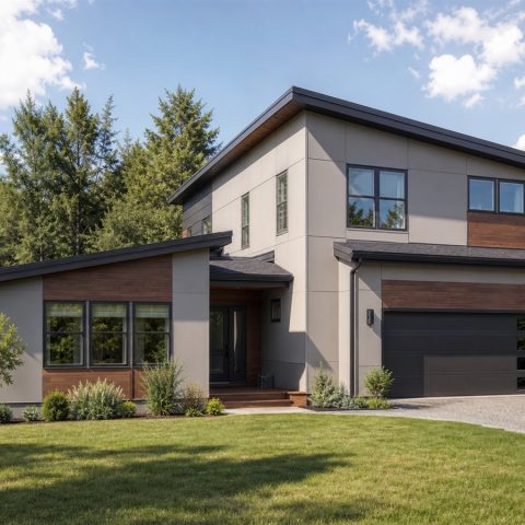 $331,875 Growing Shed-Roof Contemporary Family Home: 2,152-Sq.-Ft. Four-Bedroom Plan