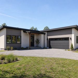 $333,125 Growing Restrained Butterfly-Roof Family Home: 2,153-Sq.-Ft. Four-Bedroom Plan