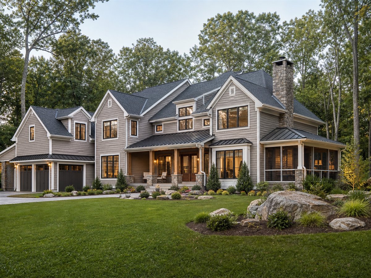 Stillwater House 3879, a conceptual 3879-square-foot lake-house-inspired custom home with a $916,250 construction target