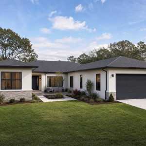 $334,375 Growing Contemporary Courtyard Family Home: 2,154-Sq.-Ft. Four-Bedroom Plan