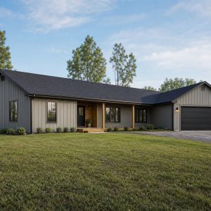 $335,625 Growing Linear Pavilion Family Home: 2,156-Sq.-Ft. Four-Bedroom Plan