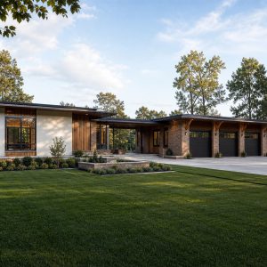 $921,250 Bespoke Mid-Century Modern Custom Home: 3,895-Sq.-Ft. Five-Bedroom Custom Plan