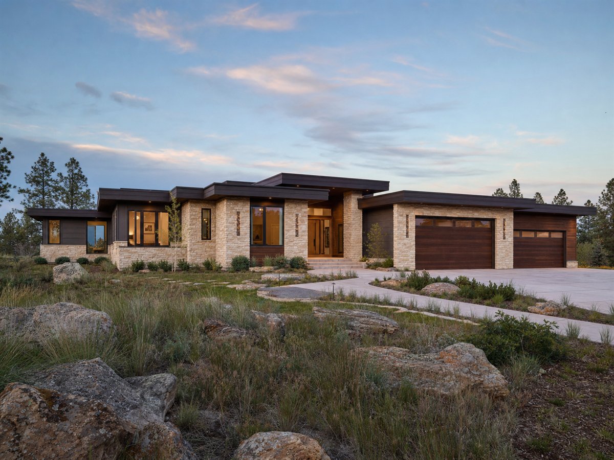 Terra House 3903, a conceptual 3903-square-foot organic contemporary custom home with a $923,750 construction target