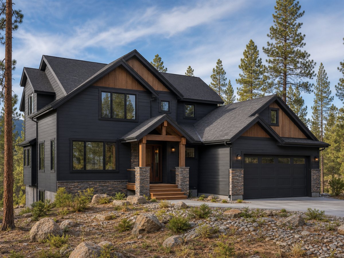 Granite Peak House 2201, a conceptual 2201-square-foot mountain contemporary family home with a $340,625 construction target