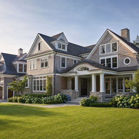 $931,250 Bespoke New England Shingle-Style Custom Home: 3,927-Sq.-Ft. Five-Bedroom Custom Plan