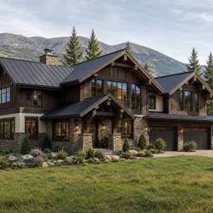 $933,750 Bespoke Alpine-Inspired Custom Chalet: 3,935-Sq.-Ft. Five-Bedroom Custom Plan