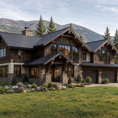 $933,750 Bespoke Alpine-Inspired Custom Chalet: 3,935-Sq.-Ft. Five-Bedroom Custom Plan