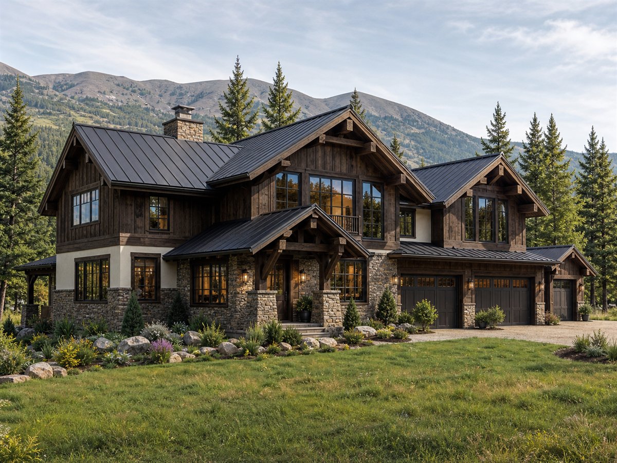 Alpenglow Chalet 3935, a conceptual 3935-square-foot alpine-inspired custom chalet with a $933,750 construction target