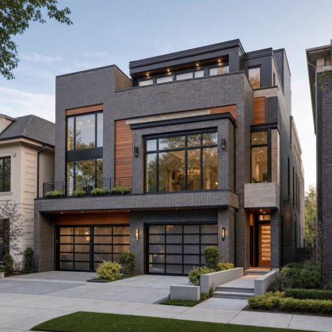 $936,250 Bespoke Urban Narrow-Lot Luxury Home: 3,943-Sq.-Ft. Five-Bedroom Custom Plan