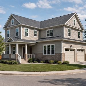 $344,375 Growing Corner-Lot Side-Entry Family Home: 2,204-Sq.-Ft. Four-Bedroom Plan