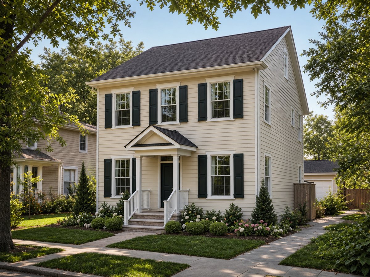 Garden Alley House 2206, a conceptual 2206-square-foot alley-loaded traditional family home with a $345,625 construction target