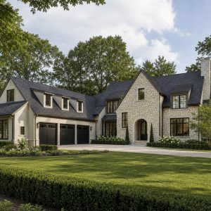 $941,250 Bespoke English-Country Custom Home: 3,959-Sq.-Ft. Five-Bedroom Custom Plan