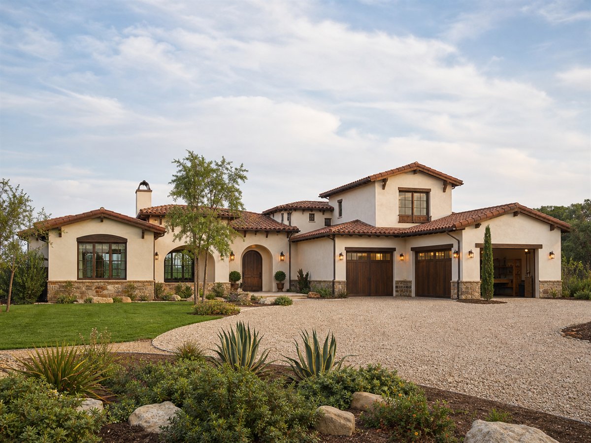 Santa Luz House 3975, a conceptual 3975-square-foot Spanish-revival custom home with a $946,250 construction target