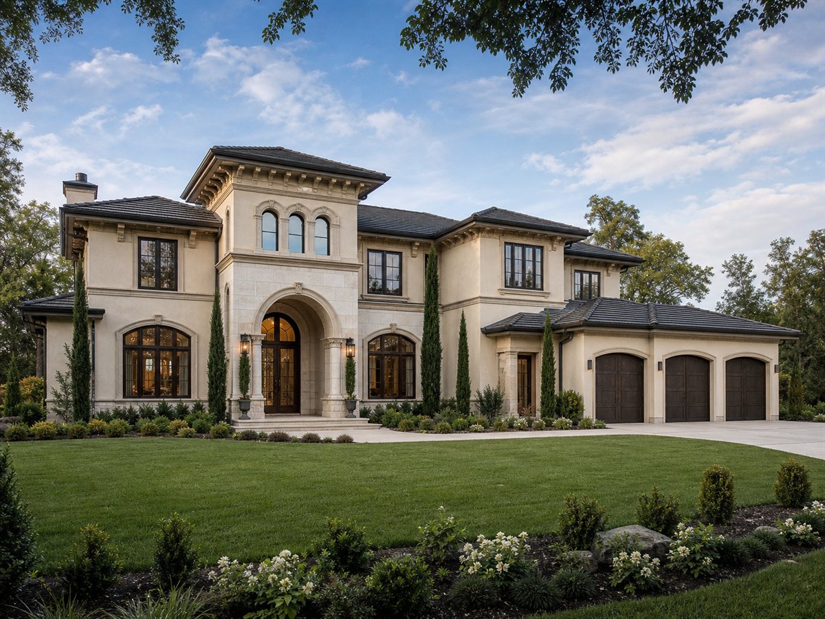 Villa Serafina 3983, a conceptual 3983-square-foot Italianate-inspired custom villa with a $948,750 construction target