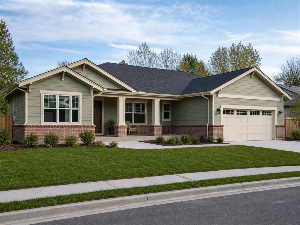 Forever Bungalow 2251, a conceptual 2251-square-foot aging-in-place family bungalow with a $350,625 construction target