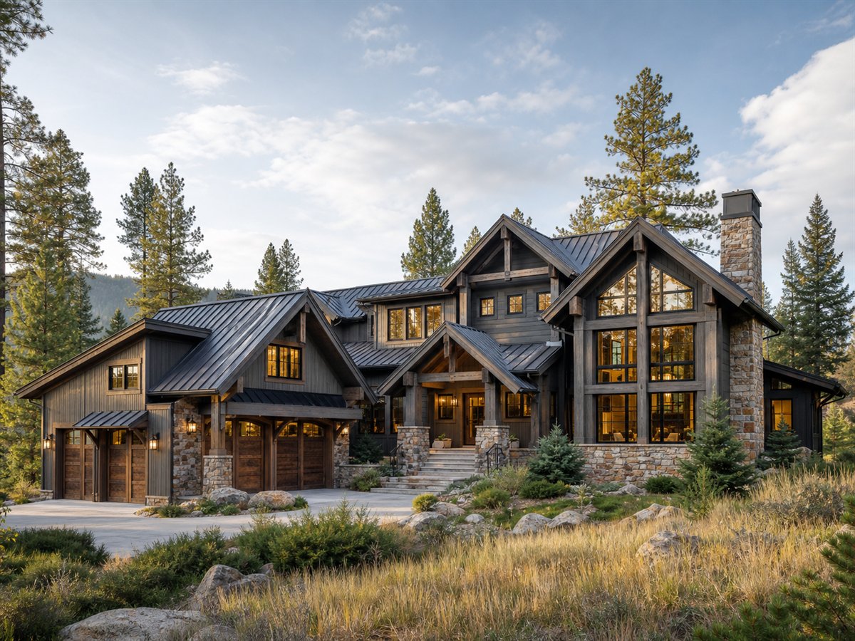 Redstone Lodge 3991, a conceptual 3991-square-foot Colorado lodge custom home with a $951,250 construction target