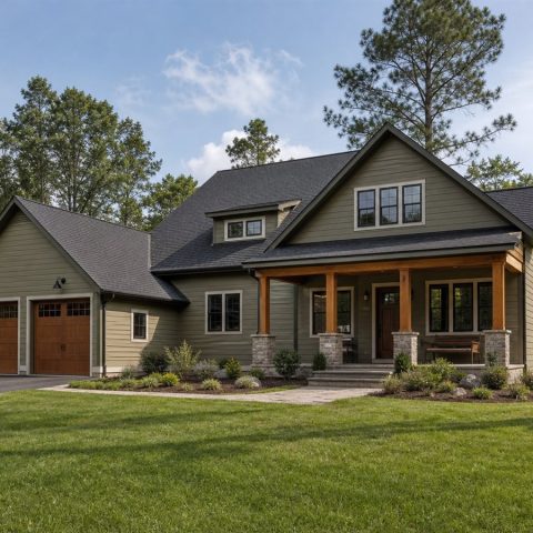 $354,375 Growing Mudroom-Focused Family Home: 2,254-Sq.-Ft. Four-Bedroom Plan
