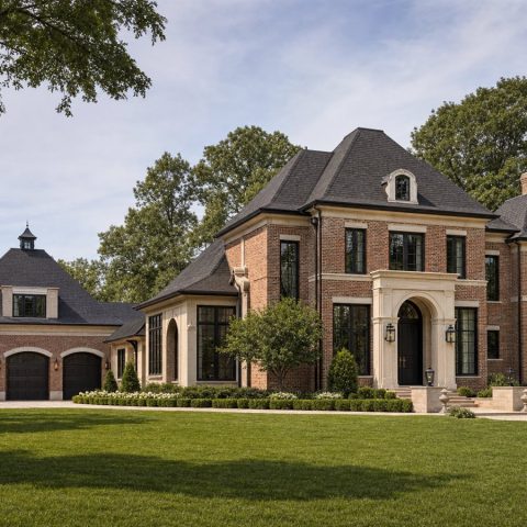 $963,750 Bespoke Brick Manor Revival Custom Home: 4,031-Sq.-Ft. Five-Bedroom Custom Plan