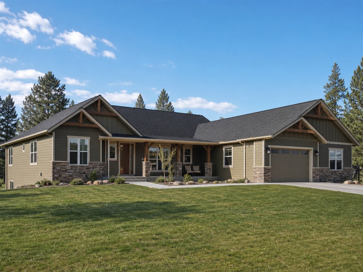 Craft Court House 2259, a conceptual 2259-square-foot courtyard Craftsman family home with a $359,375 construction target