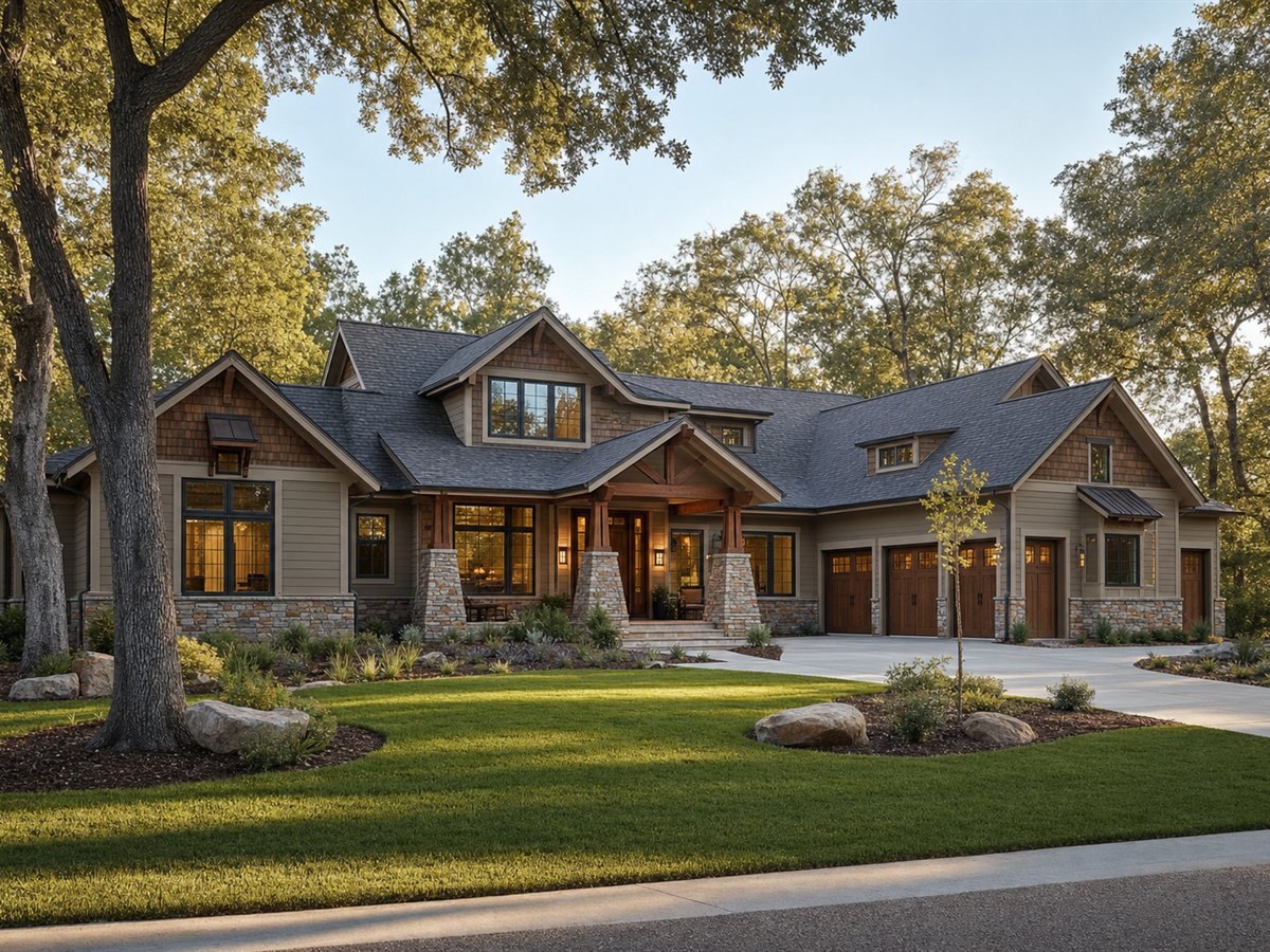 Grand Oak Bungalow 4071, a conceptual 4071-square-foot luxury bungalow estate with a $976,250 construction target