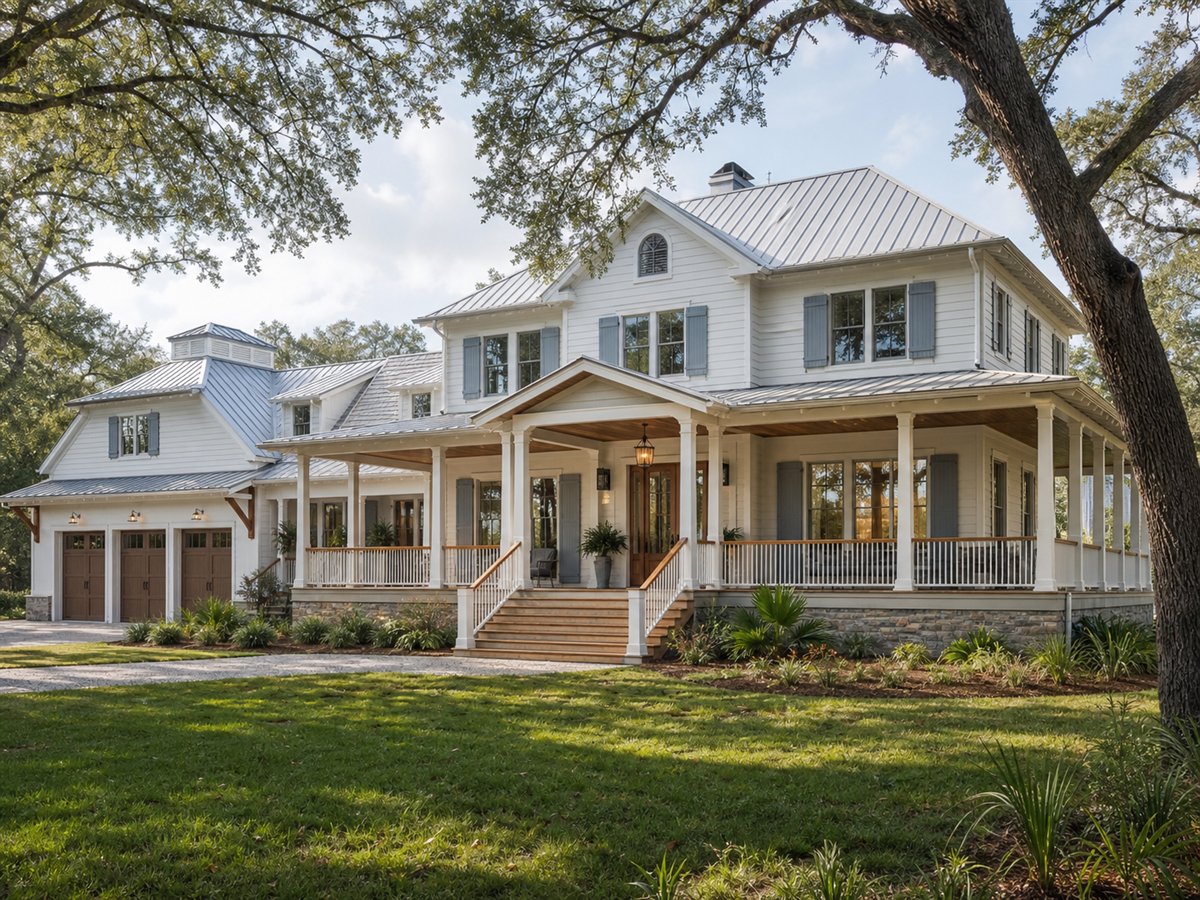 Marshfield House 4079, a conceptual 4079-square-foot Lowcountry custom home with a $978,750 construction target