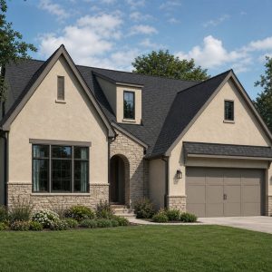 $365,625 Growing Restrained Cotswold-Inspired Family Home: 2,306-Sq.-Ft. Four-Bedroom Plan