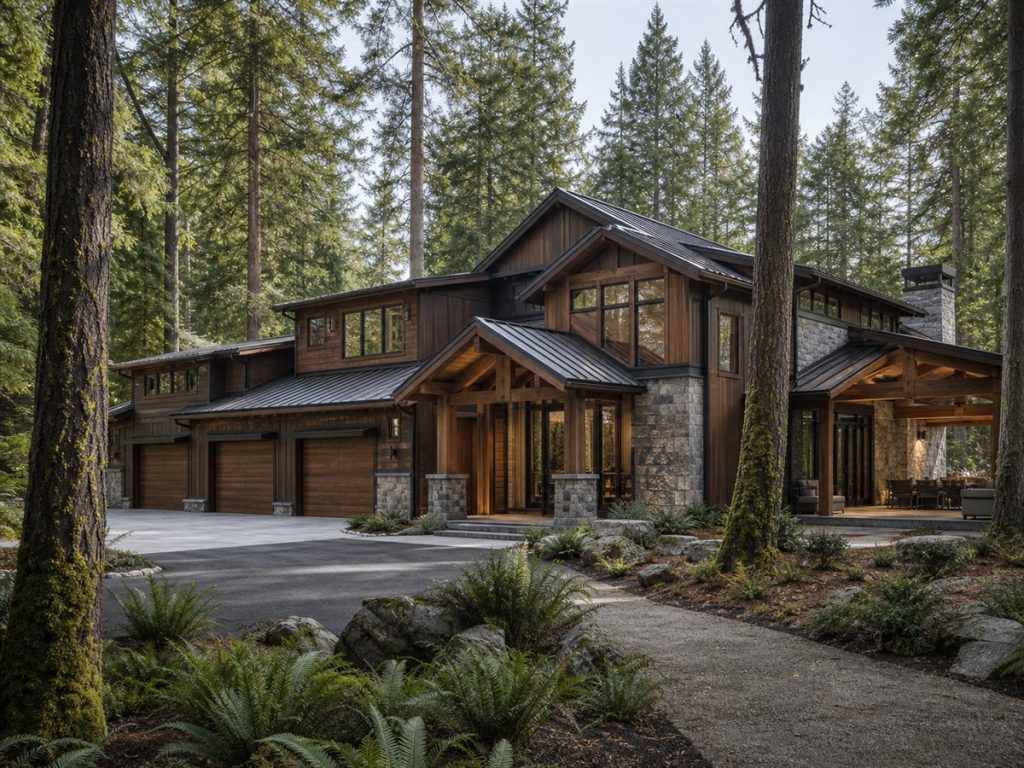 $986,250 Bespoke Northwest Lodge Custom Home: 4,103-Sq.-Ft. Five-Bedroom Custom Plan