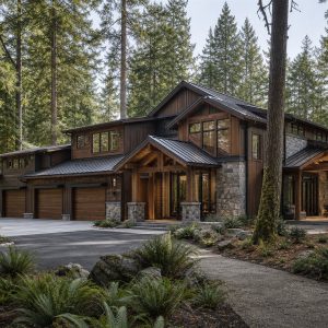 $986,250 Bespoke Northwest Lodge Custom Home: 4,103-Sq.-Ft. Five-Bedroom Custom Plan