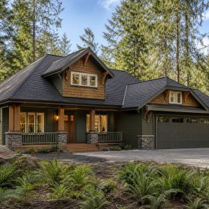 $371,875 Growing Pacific-Region Craftsman Family Home: 2,352-Sq.-Ft. Four-Bedroom Plan